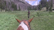 Riding into the Wind River Wilderness