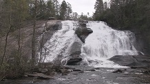Pisgah waterfalls in North Carolina