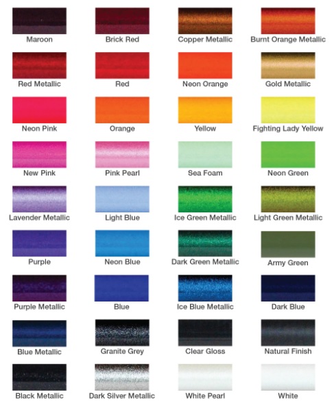 colors for fishing rods