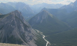 View from Sky Valley trail, Jasper, Alberta.