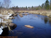 Flume Creek, a trout stream in East Central Wisconsin.