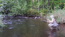 Fishing Big Hay Meadow Creek
