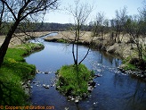 Hay River, a trout stream in WC Wisconsin.